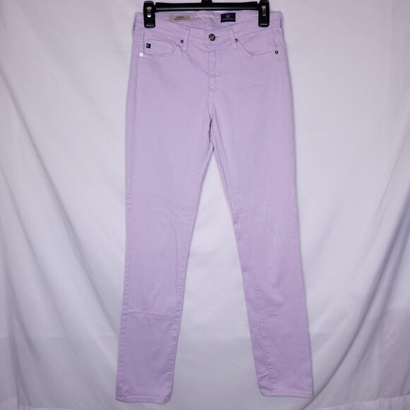 Adriano Goldschmied Jeans Womens 26R Lilac The Prima Mid Rise Cigarette - Picture 1 of 14
